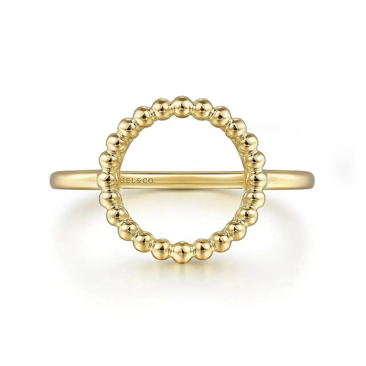 14K Yellow Plain Gold Bujukan Open Circle Ladies Ring by THEDIAMONDSTORE | The Diamond Store Las Vegas