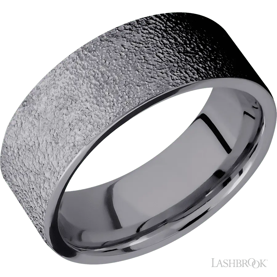 8 mm wide Flat Tantalum band. in Tantalum by Lashbrook | The Diamond Store Las Vegas