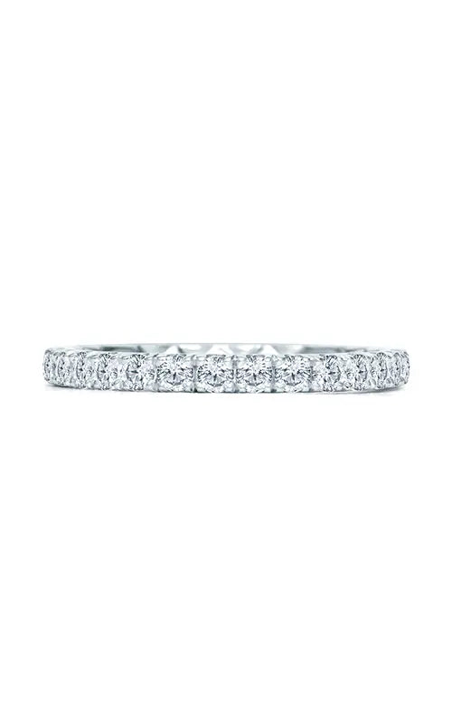 A.JAFFE Classics Wedding Band in 18K White Gold by A.Jaffe | The Diamond Store Las Vegas