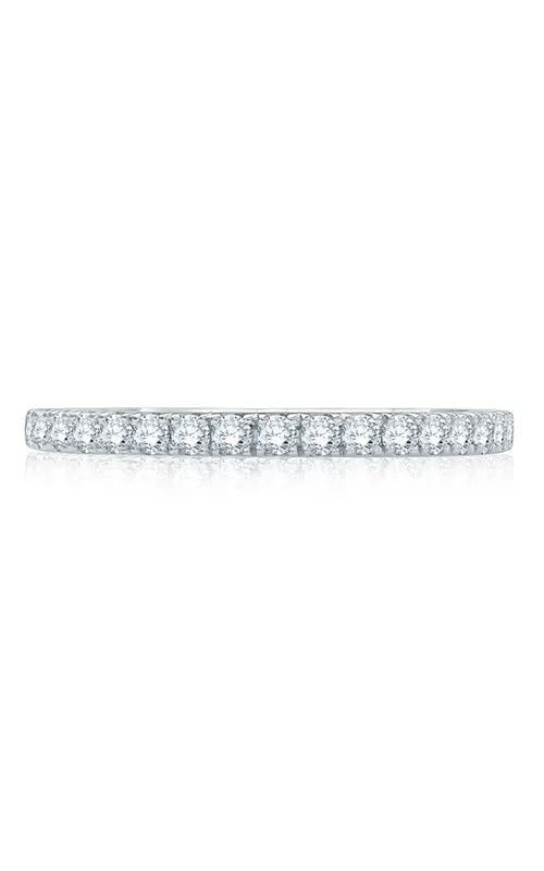 A.JAFFE Classics Wedding Band in 14K White Gold by A.Jaffe | The Diamond Store Las Vegas