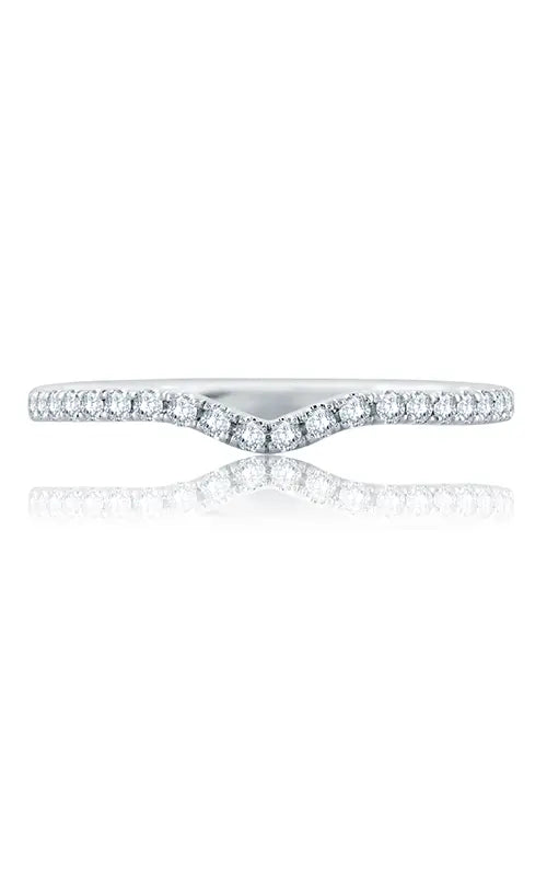 A.JAFFE Classics Wedding Band in 14K White Gold by A.Jaffe | The Diamond Store Las Vegas