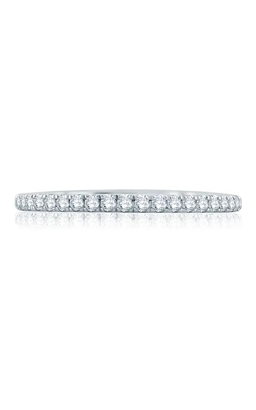 A.JAFFE Classics Wedding Band in 14K White Gold by A.Jaffe | The Diamond Store Las Vegas