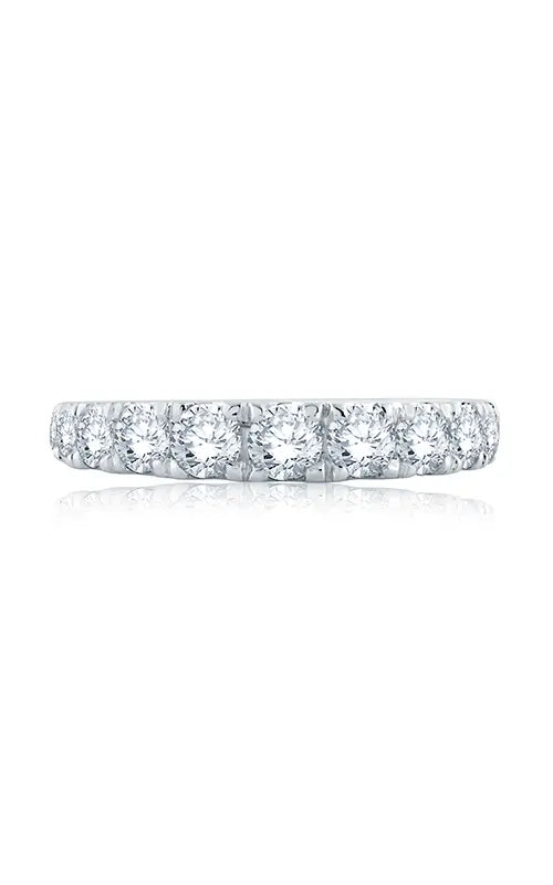 A.JAFFE Metropolitan Wedding Band in 18K White Gold by A.Jaffe | The Diamond Store Las Vegas