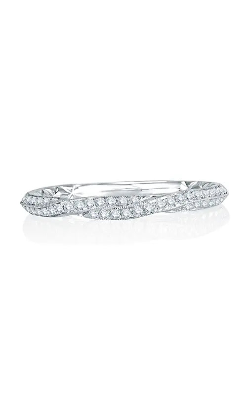 A.JAFFE Seasons of Love Wedding Band in 18K White Gold by A.Jaffe | The Diamond Store Las Vegas