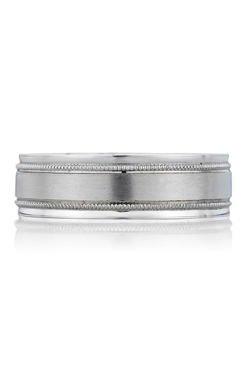 A.Jaffe Plain Wedding Band in 14K White Gold by A.Jaffe | The Diamond Store Las Vegas