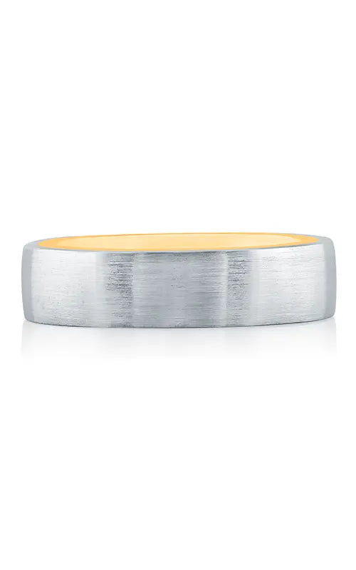 A.Jaffe Plain Wedding Band in 14K White Gold by A.Jaffe | The Diamond Store Las Vegas