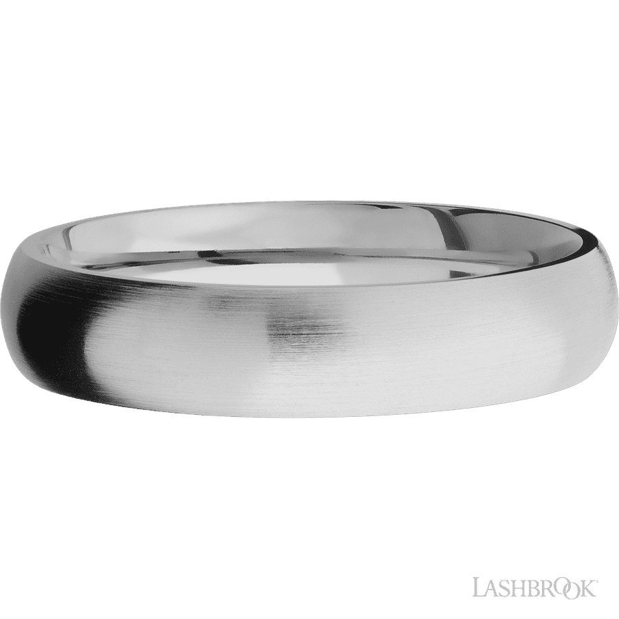 5 mm wide Domed Titanium band.