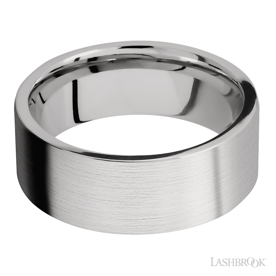 8 mm wide Flat Cobalt Chrome band.