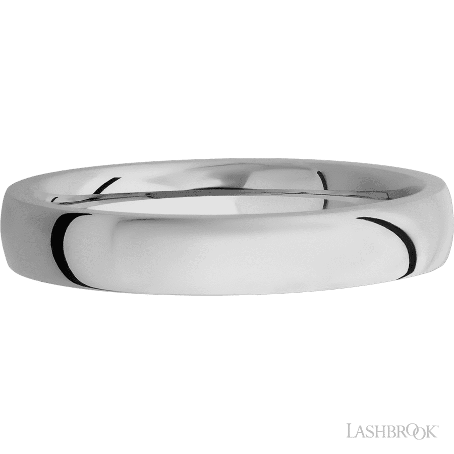 4 mm wide Domed Titanium band.
