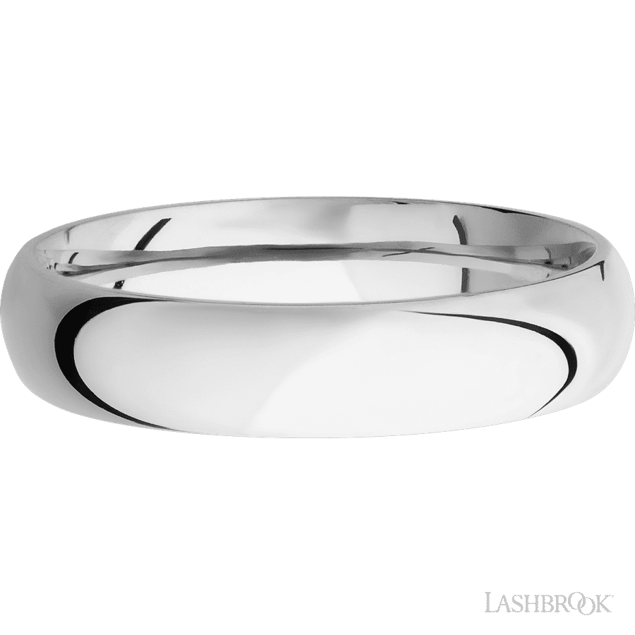 5 mm wide Domed Cobalt Chrome band.