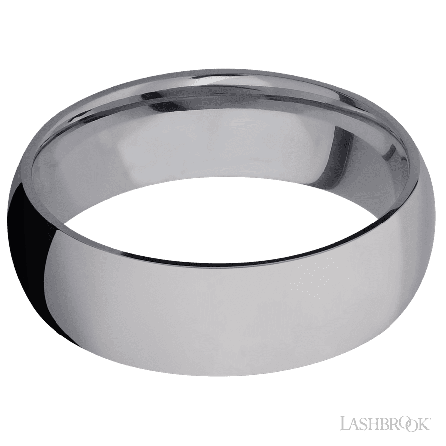 7 mm wide Domed Tantalum band.
