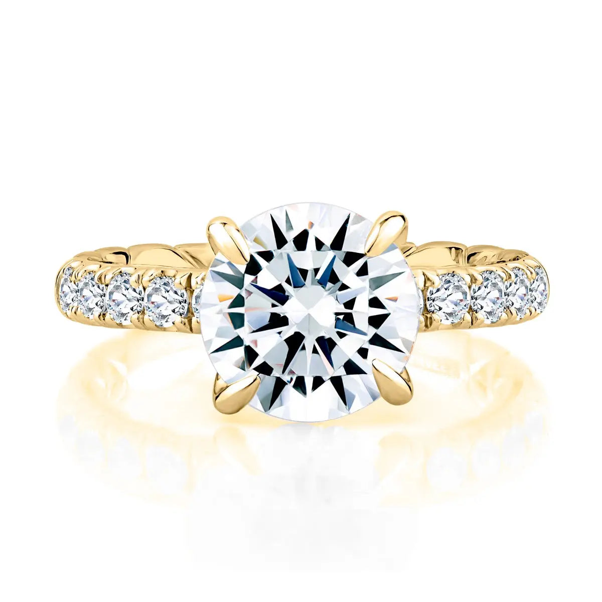 Highborn Round Diamond Engagement Ring<br><span style="font-size:15px;">Style: MECRD2504Q/296</span>