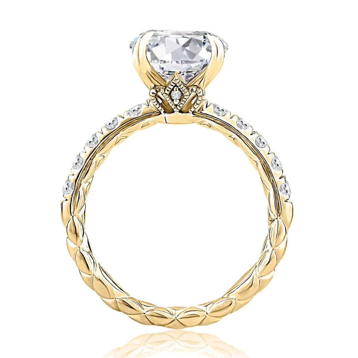 Highborn Round Diamond Engagement Ring<br><span style="font-size:15px;">Style: MECRD2504Q/296</span>