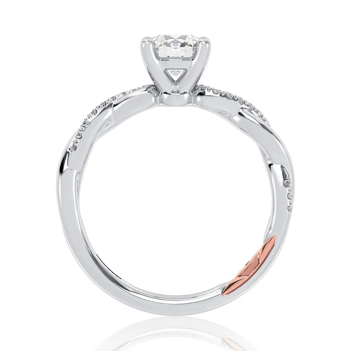 Alternating Row Diamond Wedding Band<br><span style="font-size:15px;">Style: MECRD2544/210</span>