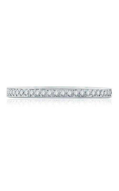 A.JAFFE Art Deco Wedding Band in 14K White Gold by A.Jaffe | The Diamond Store Las Vegas