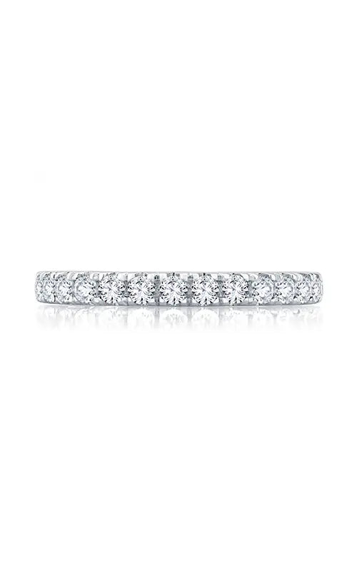 A.JAFFE Classics Wedding Band in 18K White Gold by A.Jaffe | The Diamond Store Las Vegas