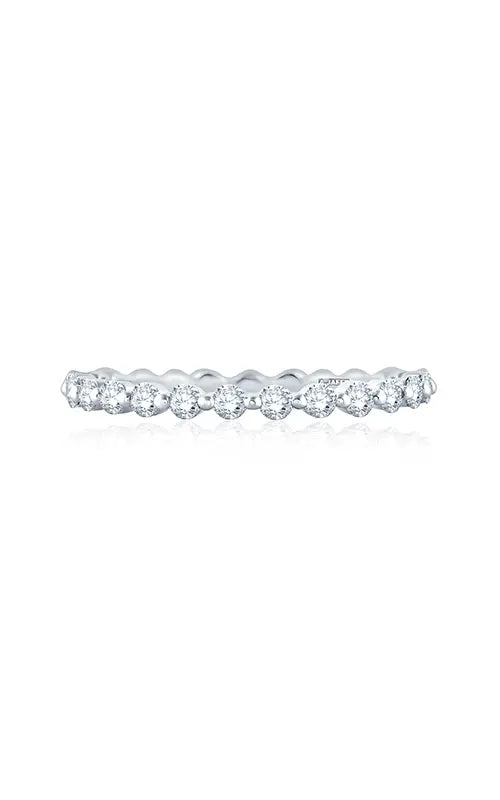 A.JAFFE Classics Wedding Band in 18K White Gold by A.Jaffe | The Diamond Store Las Vegas