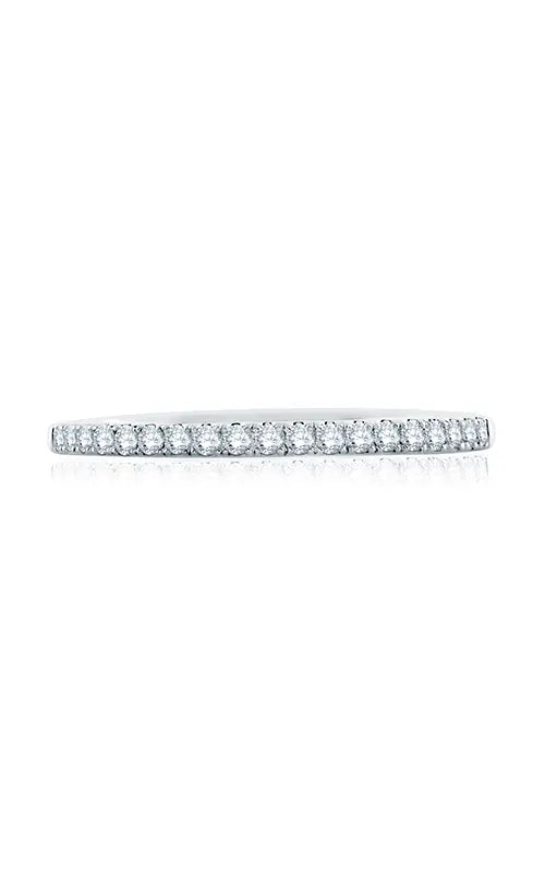 A.JAFFE Metropolitan Wedding Band in 18K White Gold by A.Jaffe | The Diamond Store Las Vegas