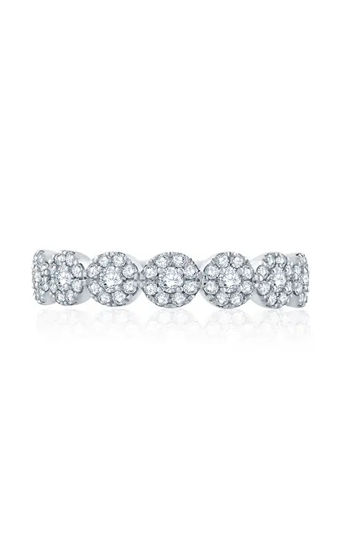 A.JAFFE Metropolitan Wedding Band in 18K White Gold by A.Jaffe | The Diamond Store Las Vegas