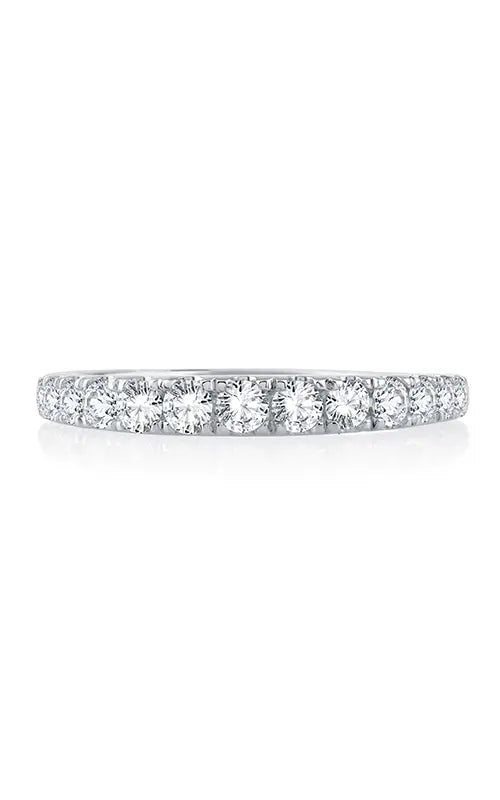 A.JAFFE Metropolitan Wedding Band in 14K White Gold by A.Jaffe | The Diamond Store Las Vegas