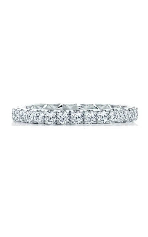 A.Jaffe Delicate Quilted Anniversary Band in 18K White Gold by A.Jaffe | The Diamond Store Las Vegas