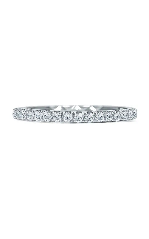 A.Jaffe Statement Quilted Band in 18K White Gold by A.Jaffe | The Diamond Store Las Vegas