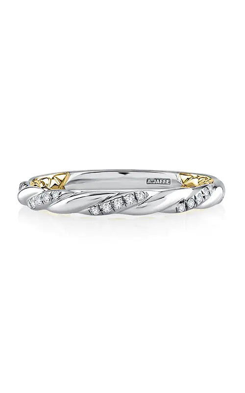 A.JAFFE Seasons of Love Wedding Band in 18K White Gold by A.Jaffe | The Diamond Store Las Vegas