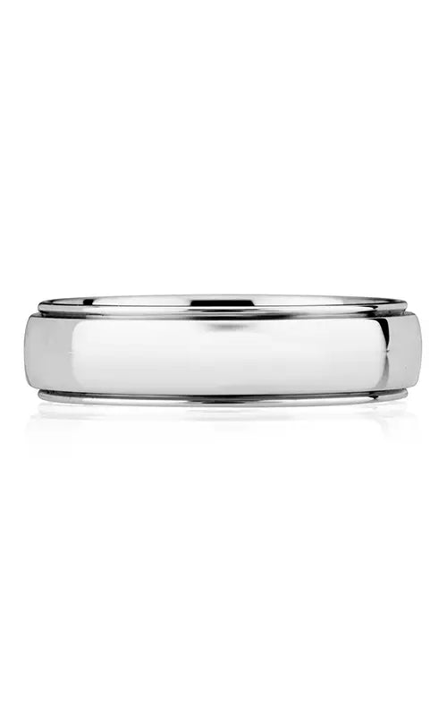 A.Jaffe Plain Wedding Band in 14K White Gold by A.Jaffe | The Diamond Store Las Vegas