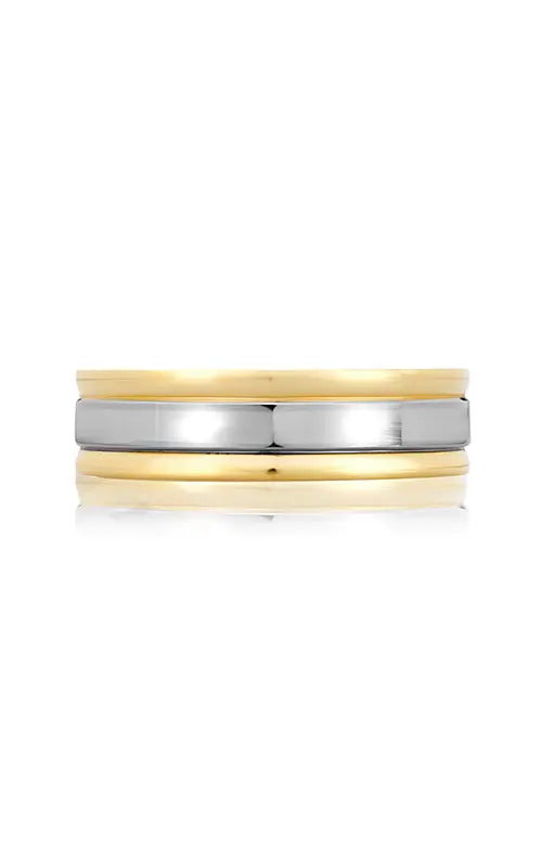 A.Jaffe Plain Wedding Band in 18K White Gold by A.Jaffe | The Diamond Store Las Vegas