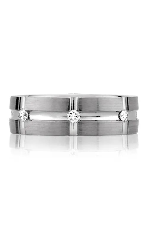 A.Jaffe Diamond Wedding Band in 14K White Gold by A.Jaffe | The Diamond Store Las Vegas