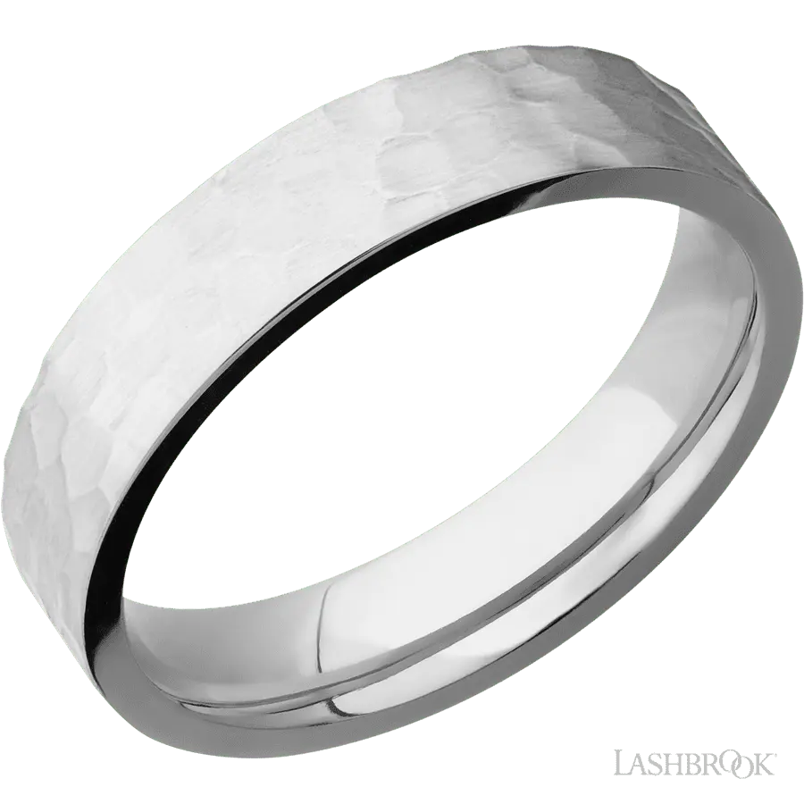5 mm wide Flat Cobalt Chrome band. in Cobalt by Lashbrook | The Diamond Store Las Vegas