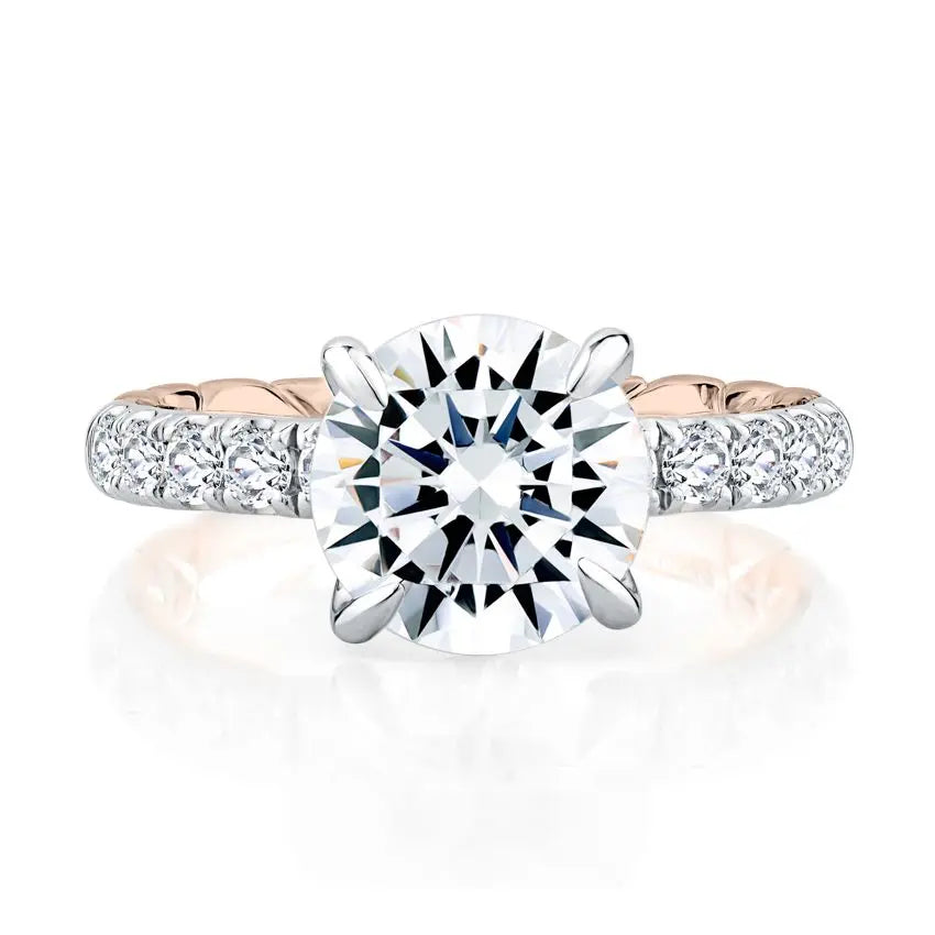 Highborn Round Diamond Engagement Ring<br><span style="font-size:15px;">Style: MECRD2504Q/296</span>