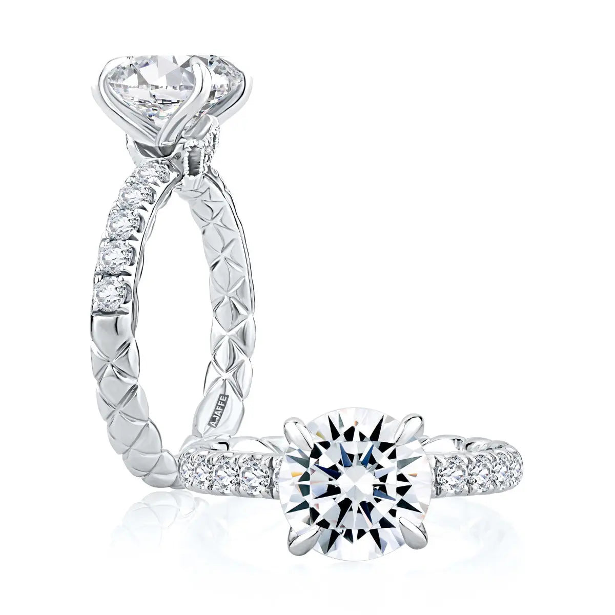 Highborn Round Diamond Engagement Ring<br><span style="font-size:15px;">Style: MECRD2504Q/296</span>