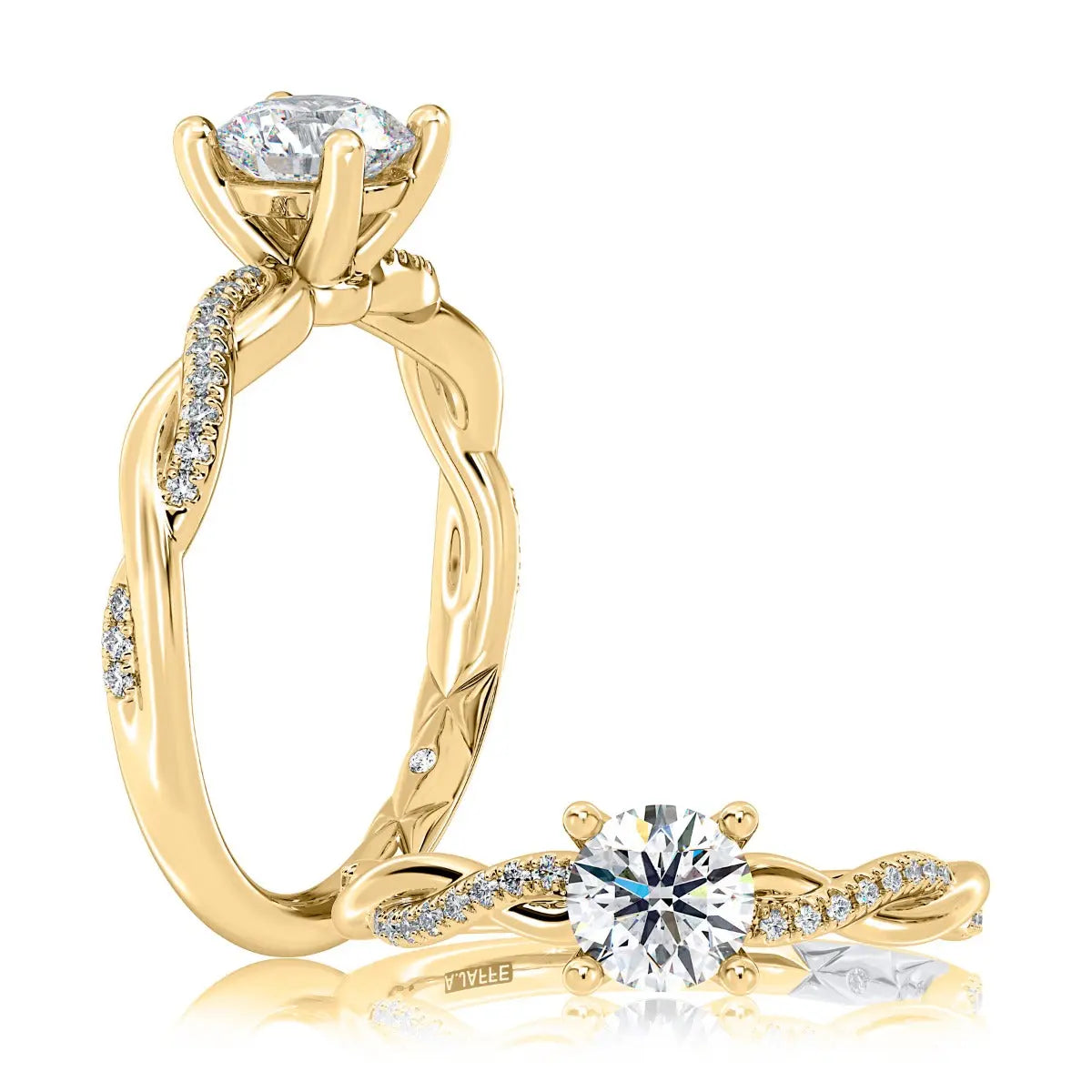 Alternating Row Diamond Wedding Band<br><span style="font-size:15px;">Style: MECRD2544/210</span>