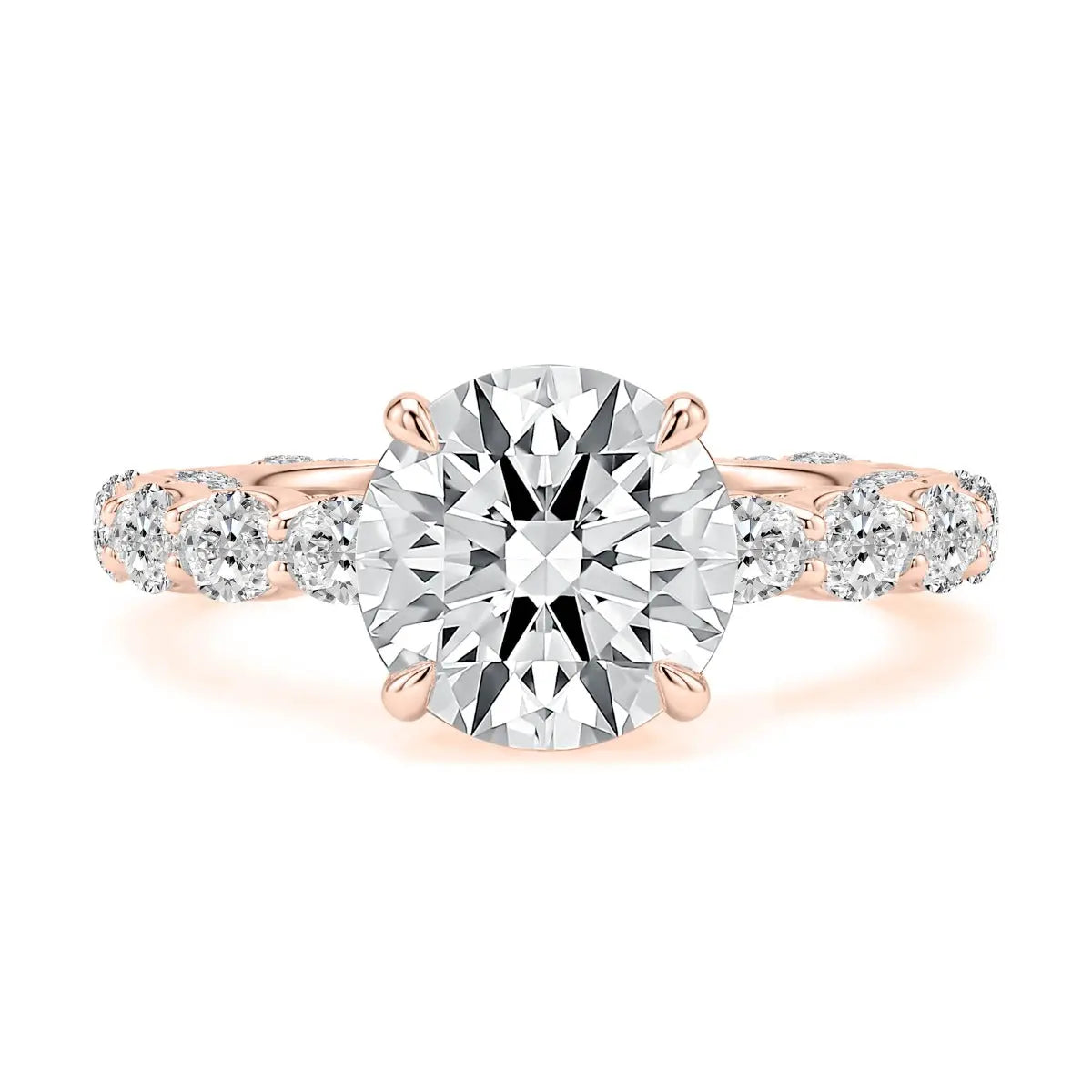 Oval Diamond Engagement Ring with Hidden Halo and Pavé Band<br><span style="font-size:15px;">Style: MESNRD4212B/451</span>