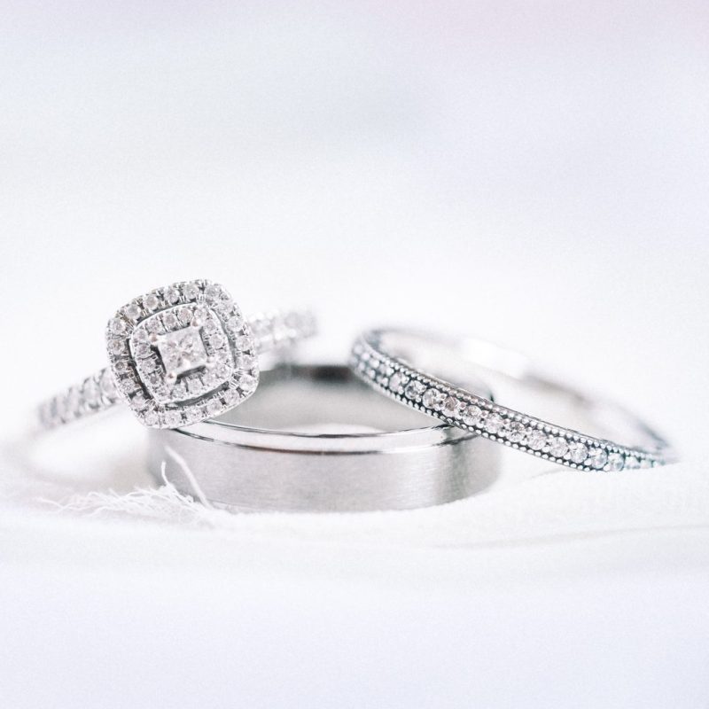 Close Up Photo Of Engagement Rings