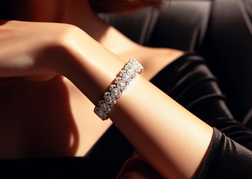 Diamond Tennis Bracelet Model The Diamond Store USA