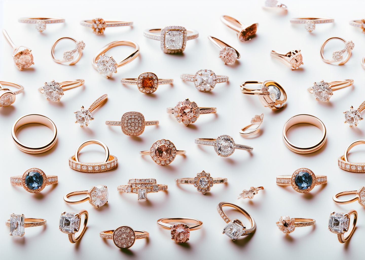 Rose Gold Engagement Rings | The Diamond Store USA